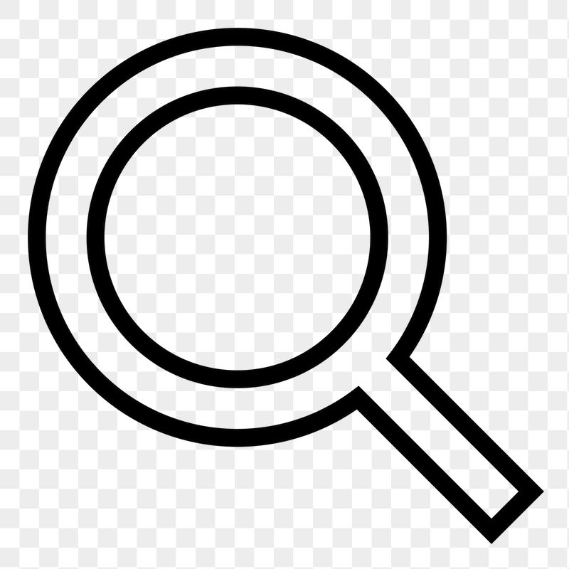 Magnifying glass, search line png | Free Icons - rawpixel