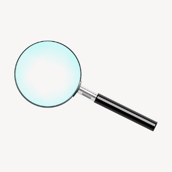 Magnifying glass sticker, object illustration | Free Vector - rawpixel