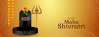 Maha shivratri decorative banner Free Vector