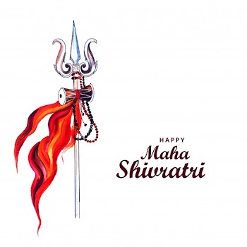 Maha shivratri festival for greeting card Free Vector