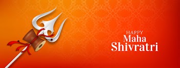 Maha shivratri festival religious elegant banner Free Vector
