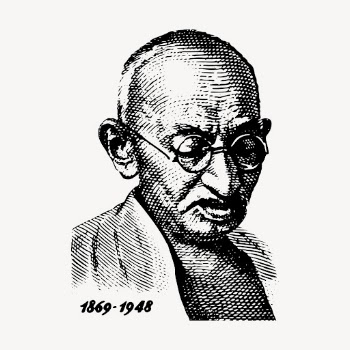 Mahatma Gandhi portrait, famous lawyer, | Free Vector - rawpixel