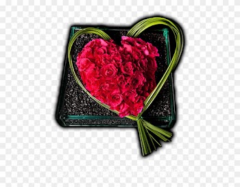 Mahir Florals, Heart Shaped Rose Flower Arrangement - Garden Roses
