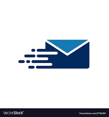 Mail logo template vector image