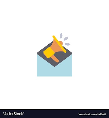 mail marketing creative icon flat multicolored