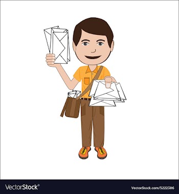 Mailman vector image