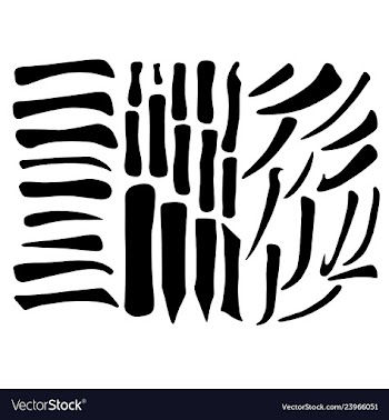 Main chinese hieroglyphs calligraphy graphic vector image