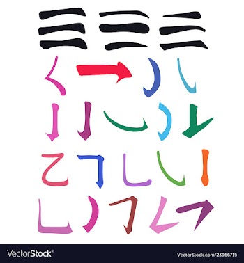 Main chinese hieroglyphs calligraphy graphic vector image