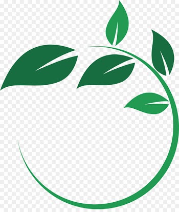 Main Street Wellness Studio Leaf Circle Plant stem Logo - circle 