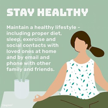 Maintain a healthy lifestyle at home during coronavirus pandemic socia.. | Free  vector - 2313841
