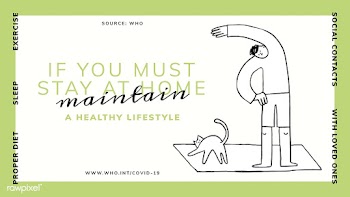 Maintain a healthy lifestyle at home during coronavirus pandemic socia.. | Free  vector - 2317692