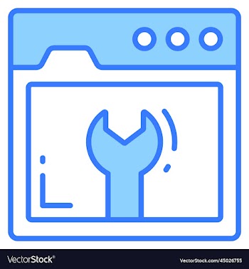 maintenance icon for graphic and web design