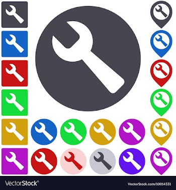 Maintenance Icon Set vector image