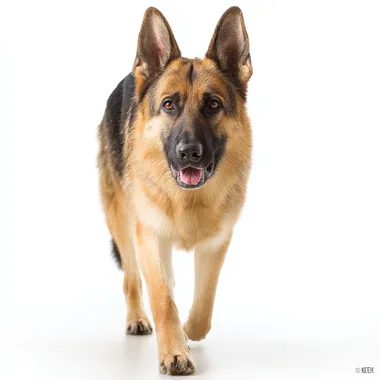 Majestic German Shepherd in Studio Lighting Majestic German Shepherd in Studio Lighting