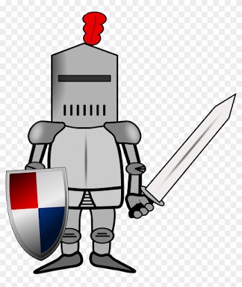 Majestic Looking Knight Clip Art Clipart Ritter Big - Knight In Armor Clipart