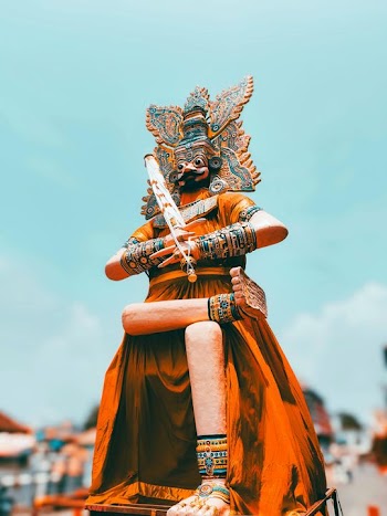 Majestic Traditional Cultural Figure in Festival