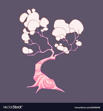 Majestic tree with magic color vector image