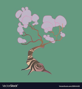Majestic tree with magic color vector image
