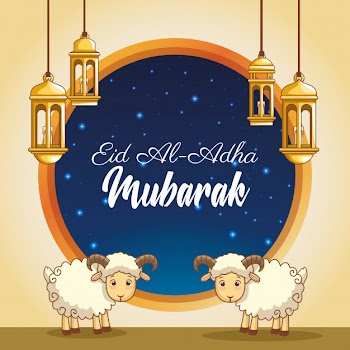 Major festival of the muslims Free Vector