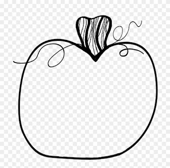 Make A Face Pumpkin - Black And White Pumpkin Outline