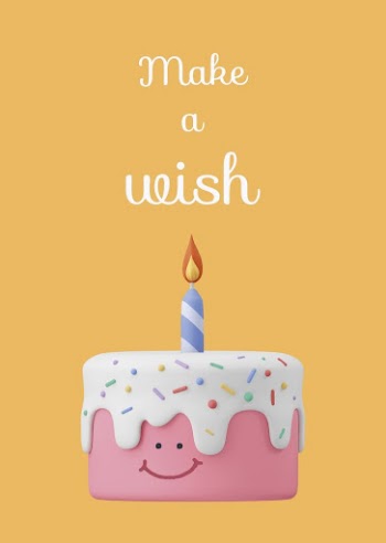 Make a wish poster template, | Free Vector Template - rawpixel