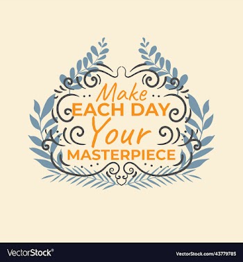 make each day your masterpiece hand draw lettering