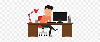 Make Manic Mondays More Merry Tip - Man On Computer Animation