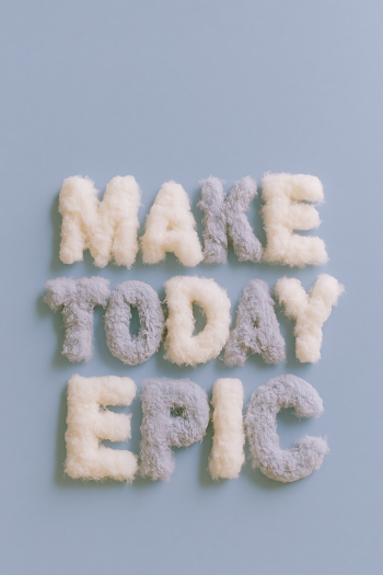 Make Today Epic - Inspirational Text Art