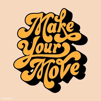 Make your move typography style illustration | Free stock vector - 472683