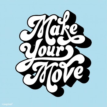 Make your move typography style illustration | Free stock vector - 472692