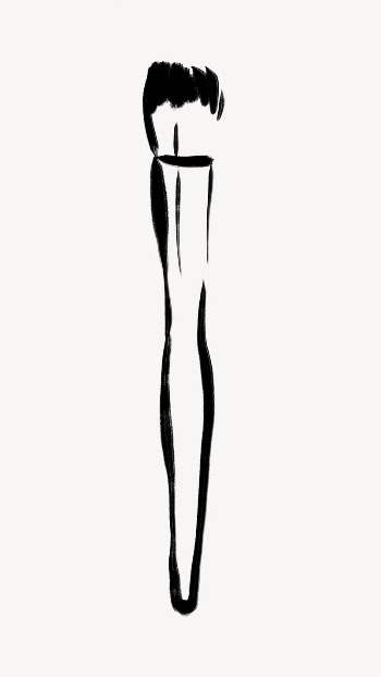 Makeup brush collage element, drawing | Free Photo - rawpixel