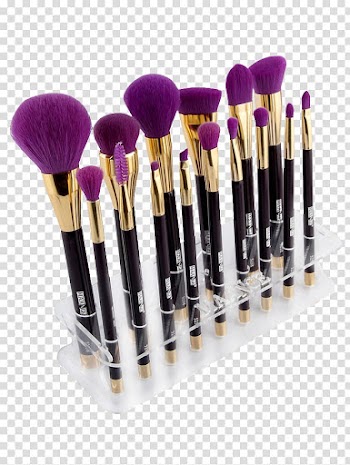 Makeup brush Cosmetics Foundation Beauty, watercolor summer transparent background PNG clipart