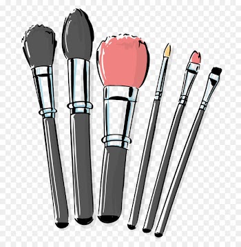 Makeup brush Cosmetics Make-up - Hand-painted makeup brush 