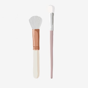 Makeup brushes sticker, beauty product | Free Vector - rawpixel