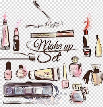 Makeup set illustration, Cosmetics Fashion Make-up artist Lipstick, Makeup Tools transparent background PNG clipart