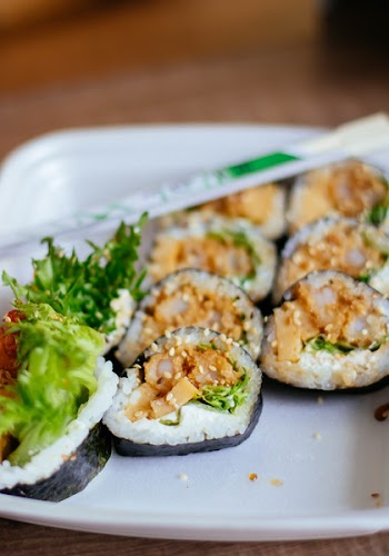 Maki Slices on Ceramic Plate Shallow Focus Photography