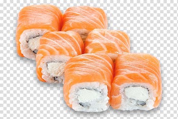 Makizushi California roll Sushi Philadelphia roll Tamagoyaki, sushi transparent background PNG clipart