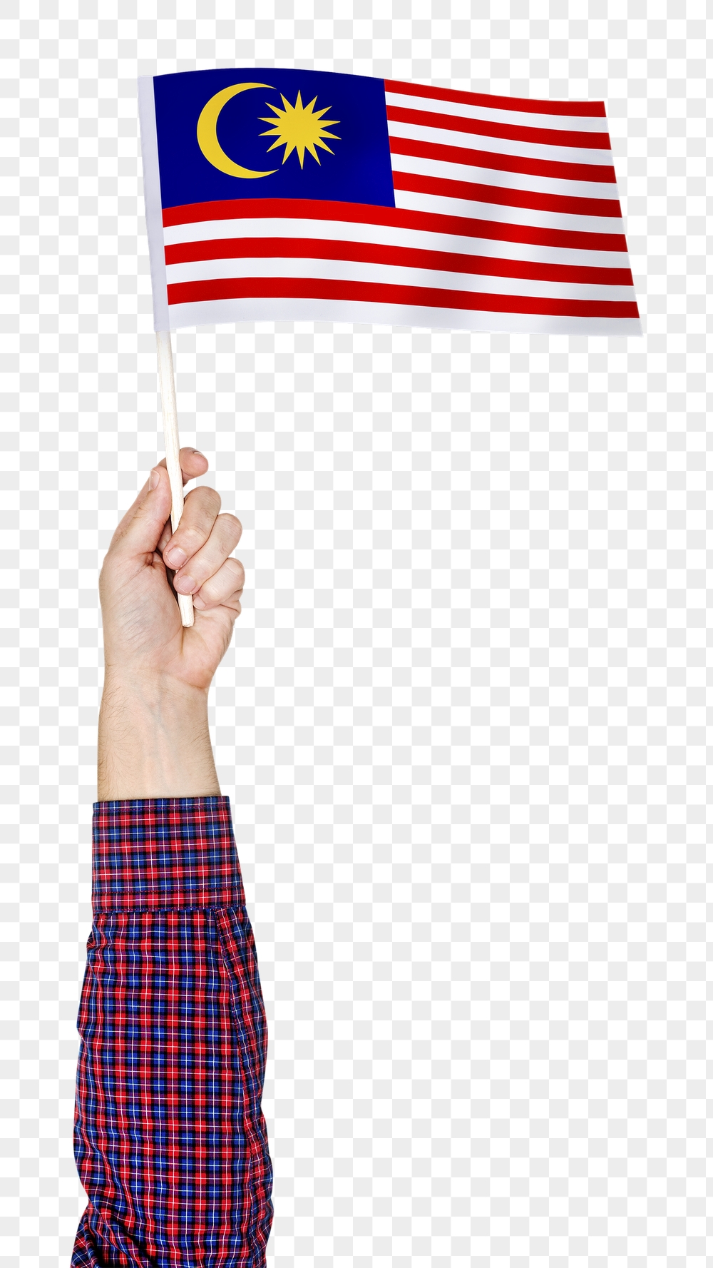 Malaysia's flag png in hand | Free PNG - rawpixel