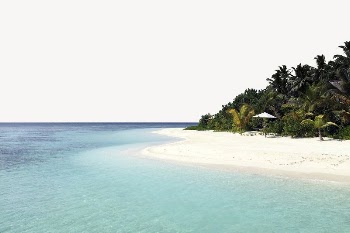Maldives beach border, nature photo | Free PSD - rawpixel