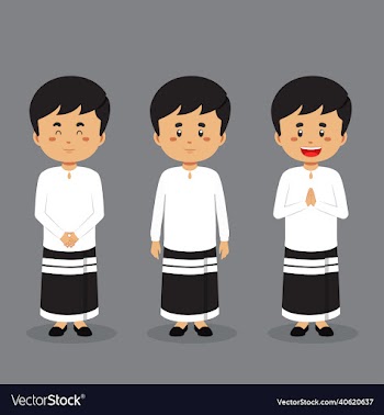 maldives character with various expression