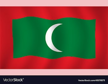maldives flag background