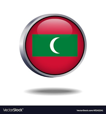 maldives flag button