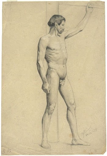 Male academy nude in pose | Free Photo - rawpixel