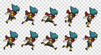 Male character animated illustration, Sprite Animation 2D computer graphics Video game, Animation transparent background PNG clipart