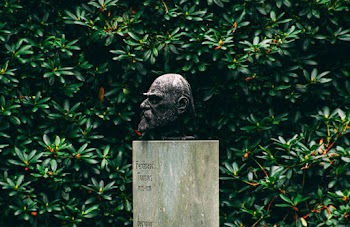 Male Concrete Headbust Decor