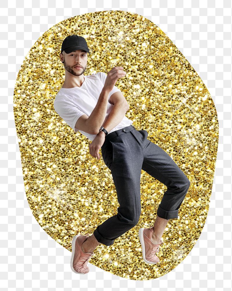 Male dancer png badge sticker, | Free PNG - rawpixel