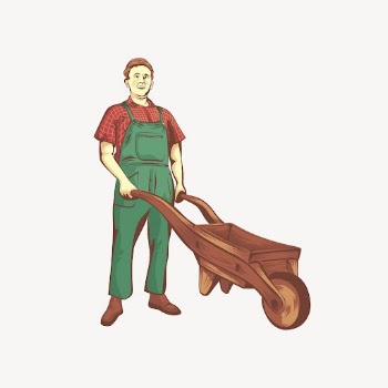 Male farmer sticker, job illustration | Free Vector - rawpixel
