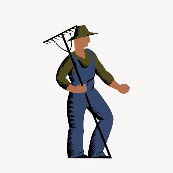 Male gardener clipart, job illustration | Free PSD - rawpixel