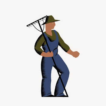 Male gardener clipart, job illustration | Free Vector - rawpixel
