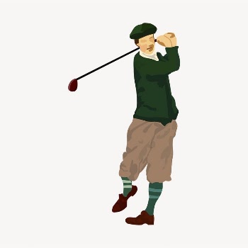 Male golfer sticker, sport illustration | Free PSD - rawpixel